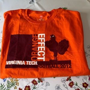 NWT Virginia Tech Hokies T-Shirt,
Football 2012 Orange Effect, Sz XL